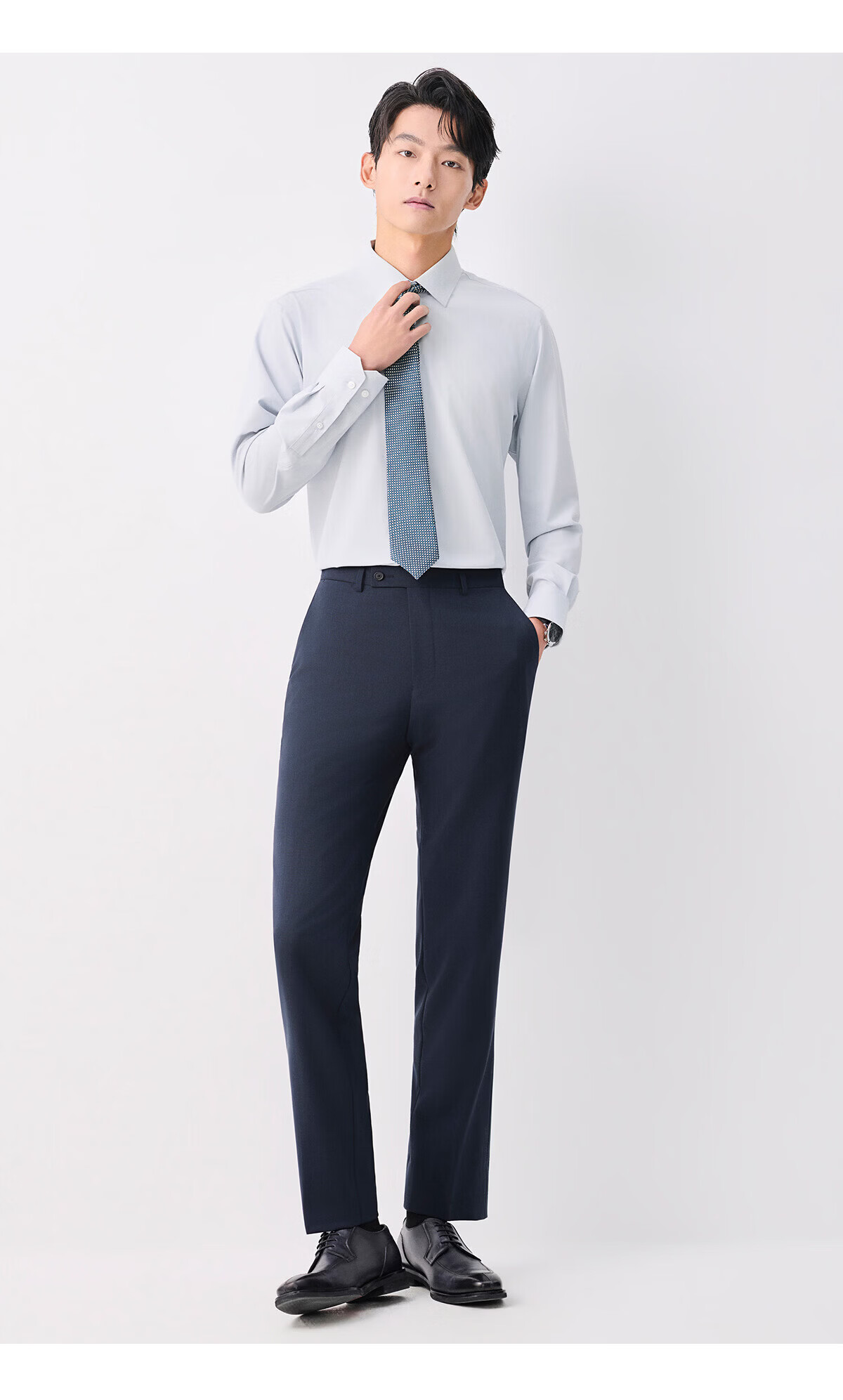Baoxiniao Men's Cooling Long Sleeve Shirt Business Formal Wear KEBCA1103HU111 7
